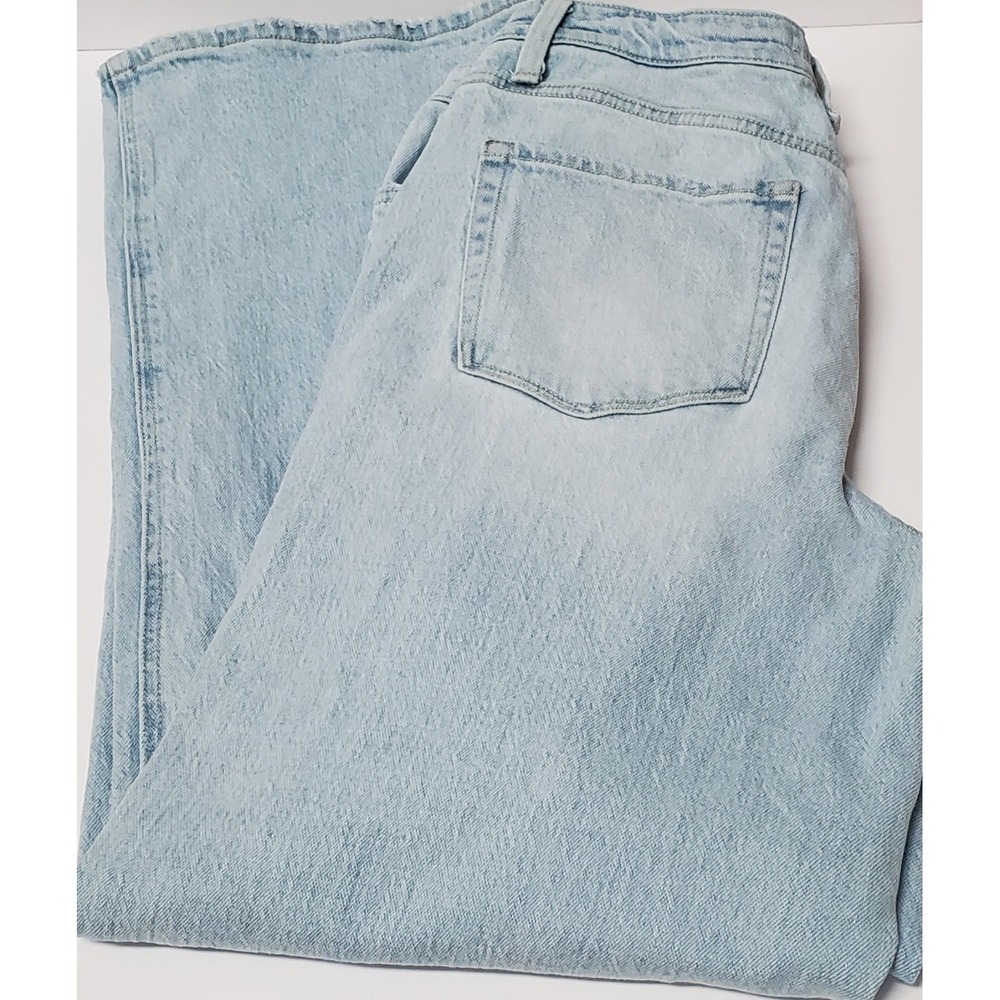VERVET Blue Jeans 28 Mid Rise Wide Leg Light Blue Cotton/Spandex T5515 6 Pocket